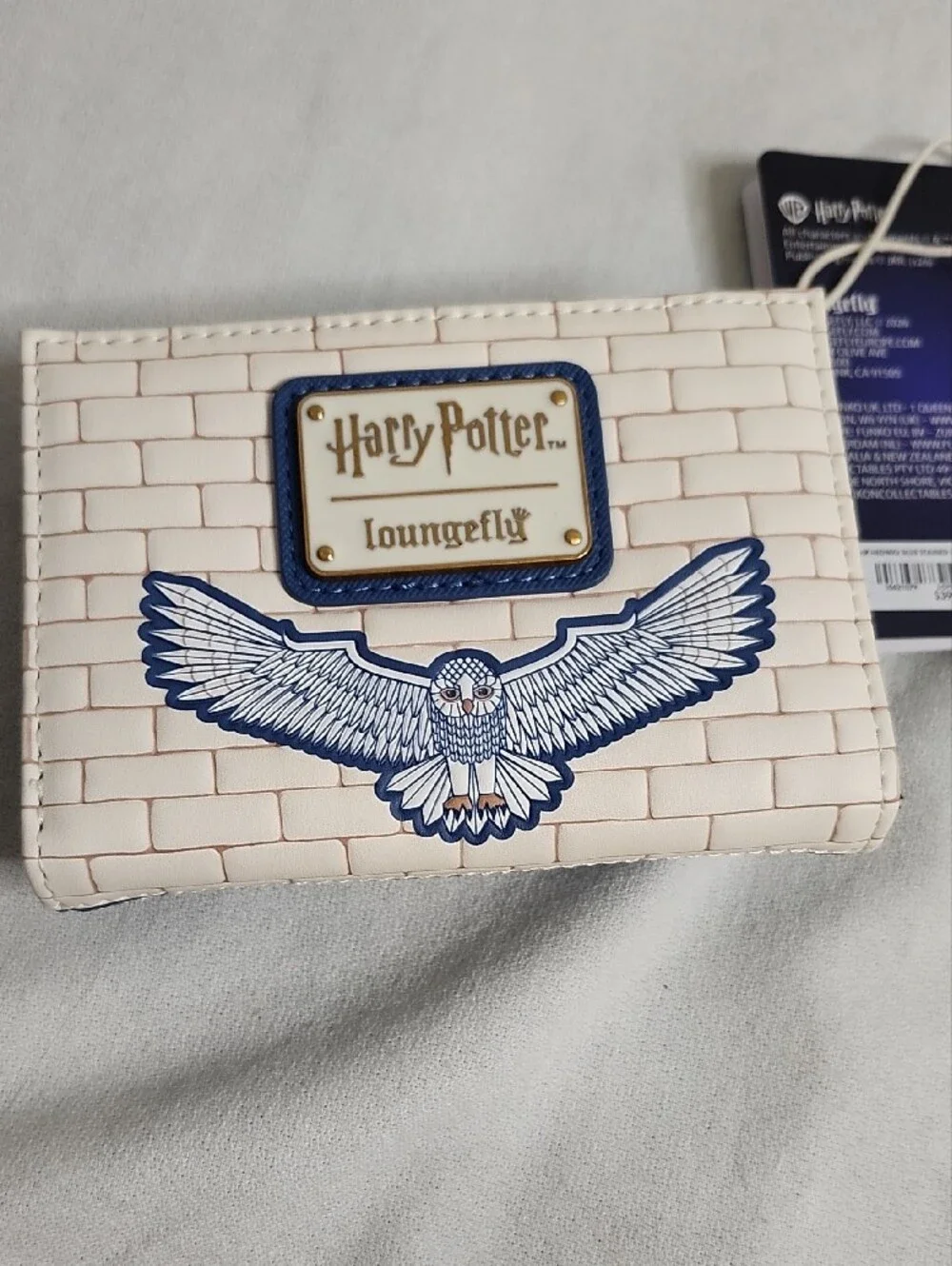 Loungefly Harry Potter Hedwig Stained Glass Mini Backpack with Wallet Set